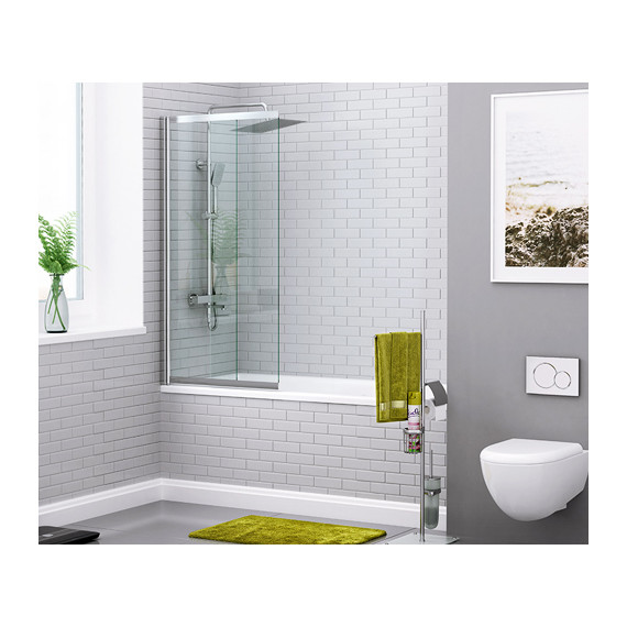 Шторка для ванны WasserKraft Main 100 см 41S02-100, хром/прозрачное - фото 2