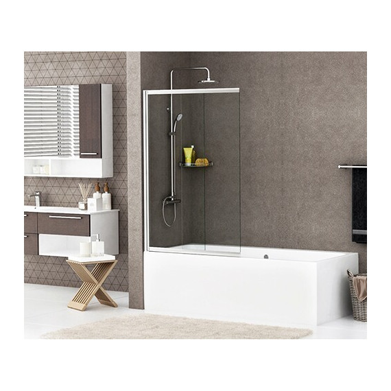 Шторка для ванны WasserKraft Main 80 см 41S02-80, хром/прозрачное - фото 3