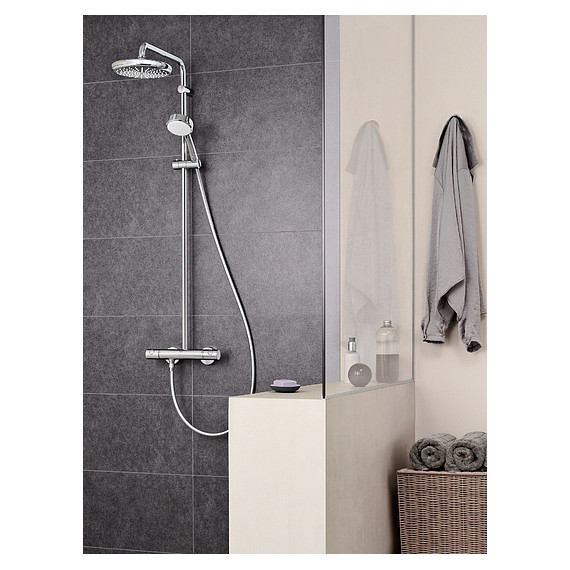 Душевая стойка с термостатом Grohe Tempesta Cosmopolitan 210 27922001 - фото 4