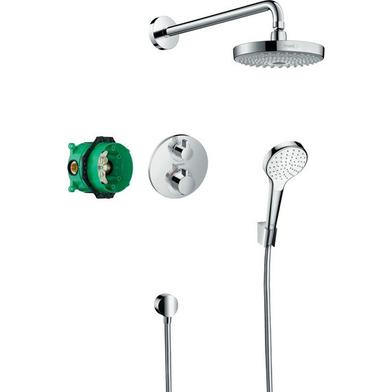 Душевая система для душа с термостатом Hansgrohe Croma Select S/Ecostat 27295000 - фото 