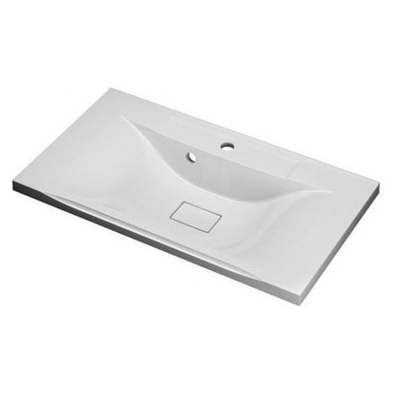 Тумба напольная с раковиной Mirsant Next 80 см (раковина Premier 800), белый - фото 3