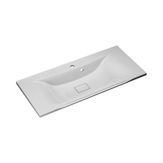 Тумба напольная с раковиной Mirsant Next 100 см (раковина Premier 1000), белый - фото 3