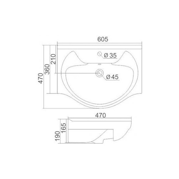 Тумба напольная с раковиной Mirsant Сандра 60 см, белый - фото 3