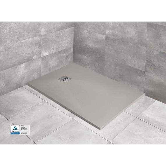 Поддон мраморный Radaway Kyntos F Cemento 160х100 см HKF160100-74, цемент - фото 3