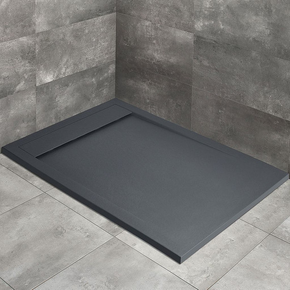 Поддон мраморный Radaway Teos F anthracite 140х80 см HTF14080-64, антрацит - фото 
