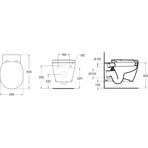 Унитаз подвесной Ideal Standard Connect E803501 - фото 5