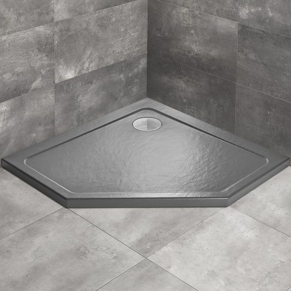 Поддон акриловый Radaway Doros PT Stone Anthracite 90х90 см SDRPT9090-01-64S, антрацит - фото 