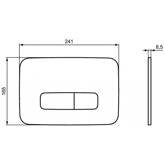 Кнопка смыва Ideal Standard Oleas M3 R0123AA, хром - фото 3