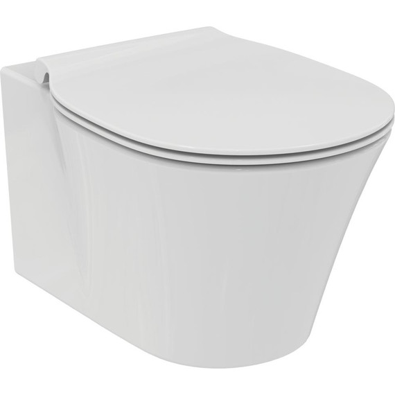 Унитаз подвесной безободковый Ideal Standard Connect Air Aquablade E005401, Цвет производителя: белый - фото 