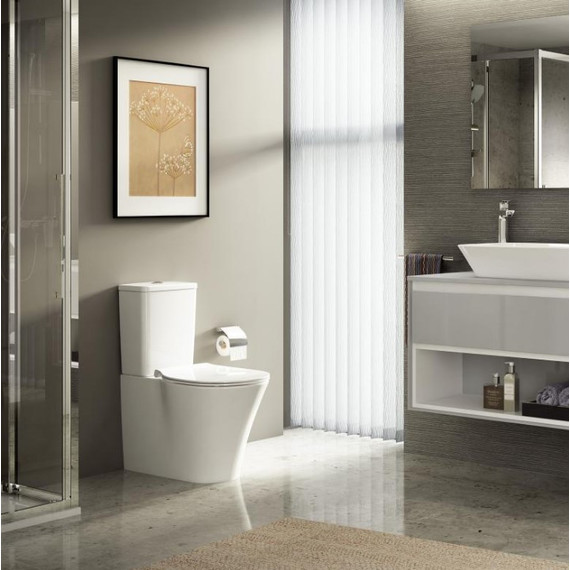 Унитаз-компакт безободковый Ideal Standard Connect Air AquaBlade E013701 - фото 3