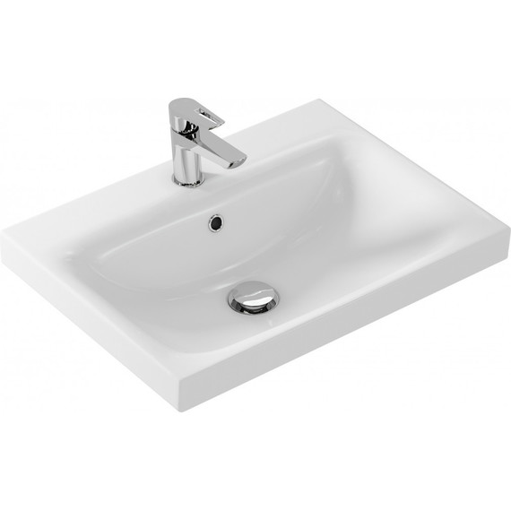 Тумба подвесная с раковиной Aqwella Сити 60 см CI0106DK, дуб канадский, Цвет фасада: дуб канадский - фото 5