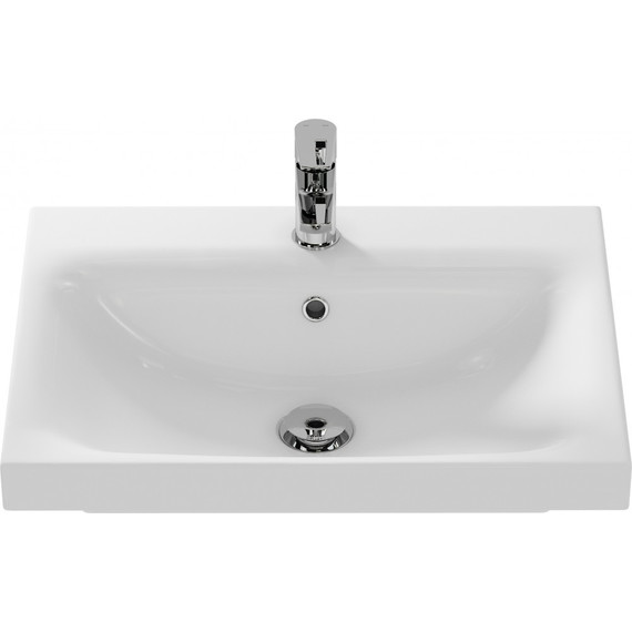 Тумба подвесная с раковиной Aqwella Сити 60 см CI0106DB, дуб балтийский, Цвет фасада: дуб балтийский - фото 9