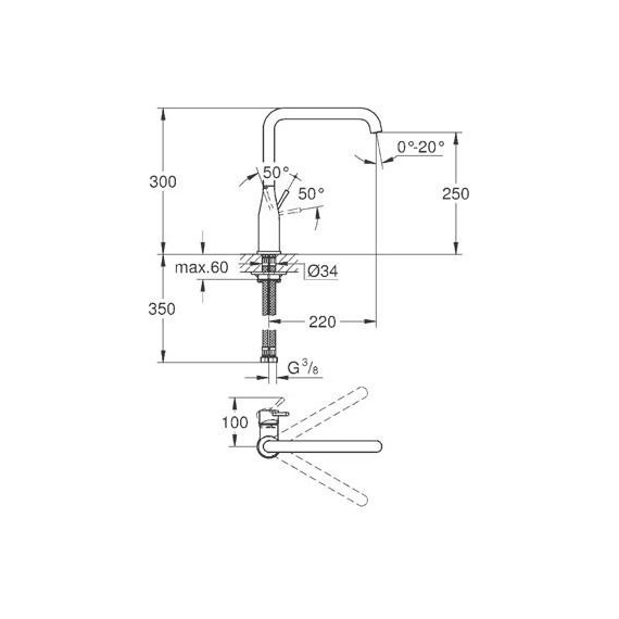 Смеситель для кухни Grohe Essence+ 30269000 - фото 4