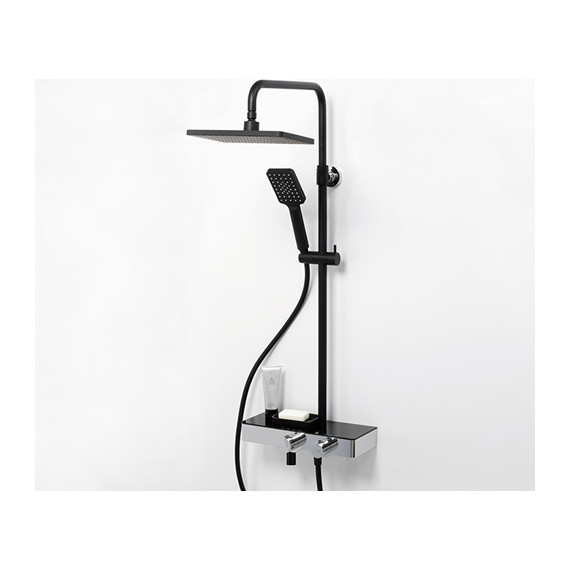Душевая стойка с термостатом WasserKraft Thermo A11401, черный - фото 2
