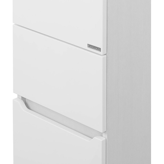 Пенал напольный Акватон Дакота 34 см 1A203203DAAY0, белый/выбеленное дерево - фото 6