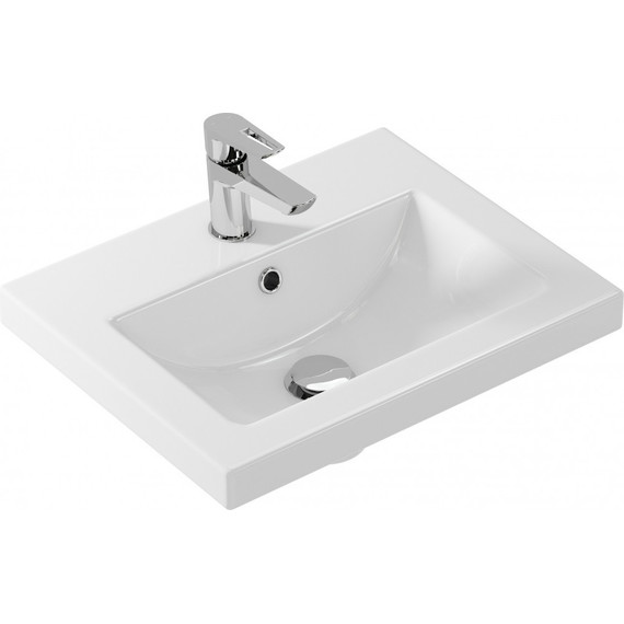 Тумба подвесная с раковиной Cersanit Lara 50 см 64131 - фото 4