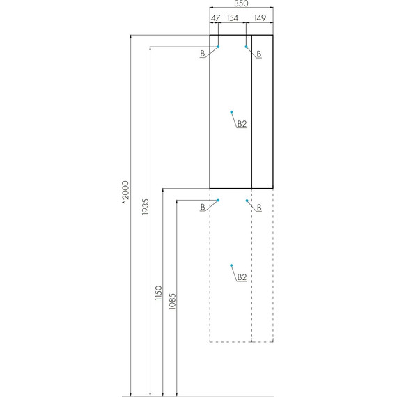 Шкаф подвесной Акватон Терра 35 см 1A247503TEKA0, дуб кантри/антрацит - фото 11