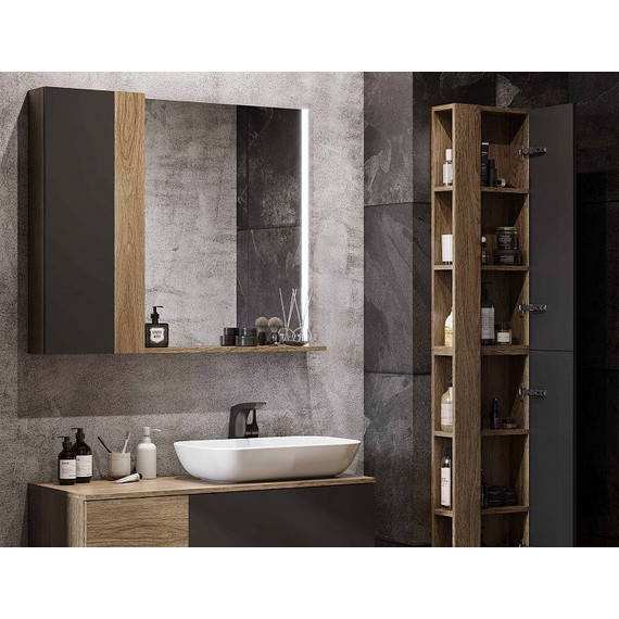 Зеркало Акватон Терра 61 см Led 1A247302TEDY0, дуб кантри - фото 10