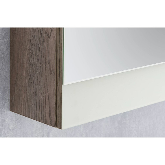 Зеркало-шкаф Акватон Эмма 46 см 1A221802EAD80, дуб наварра/белый - фото 4