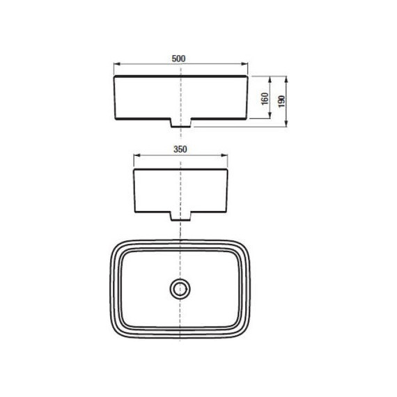 Раковина-чаша Roca Mila 50 см 7.3270.0.B00.0 - фото 5