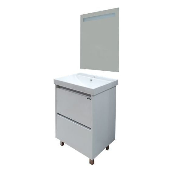 Тумба напольная с раковиной Comforty Дублин 60 см, белый - фото 4