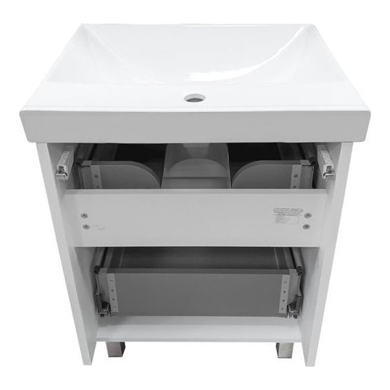 Тумба напольная с раковиной Comforty Дублин 60 см, белый - фото 6