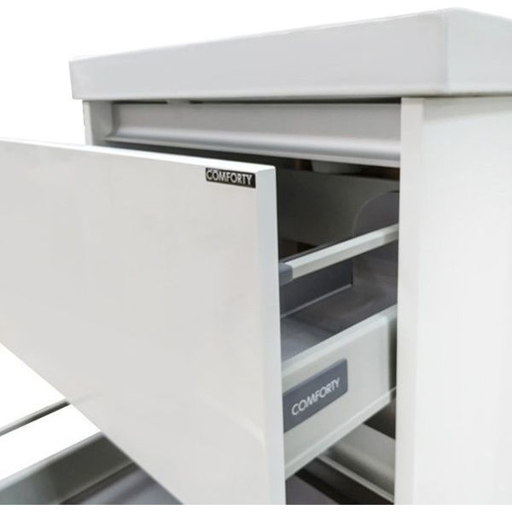 Тумба напольная с раковиной Comforty Дублин 60 см, белый - фото 7