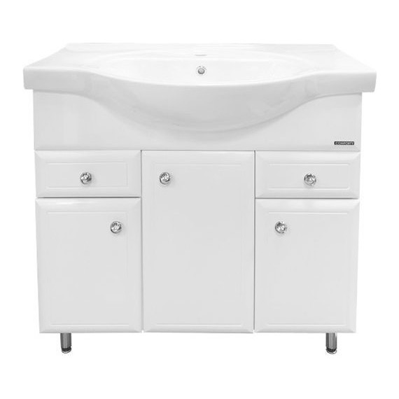 Тумба напольная с раковиной Comforty Сочи 85 см, белый - фото 7