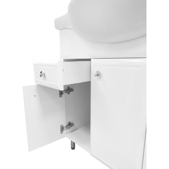 Тумба напольная с раковиной Comforty Сочи 85 см, белый - фото 11