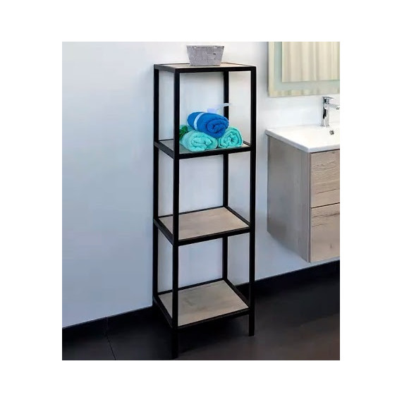 Стеллаж напольный Comforty Мальме 40 см, дуб дымчатый - фото 