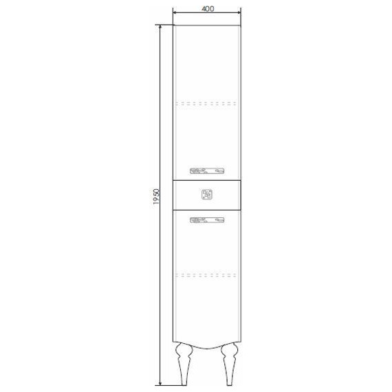 Пенал напольный Comforty Монако 40 см L, белый - фото 9