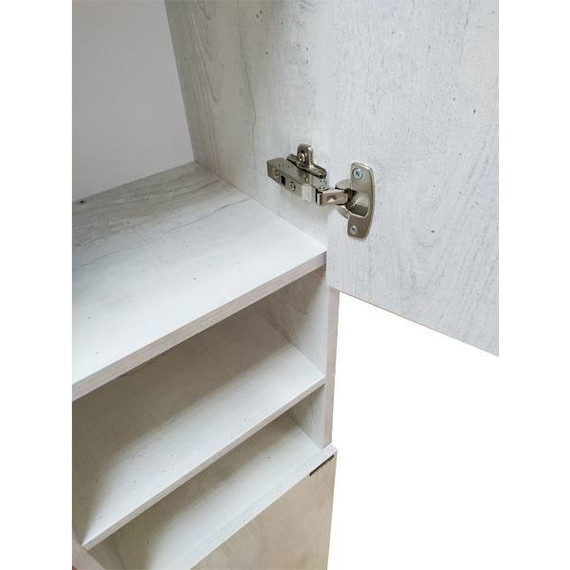 Пенал напольная Comforty Верона 35H см, дуб белый - фото 8