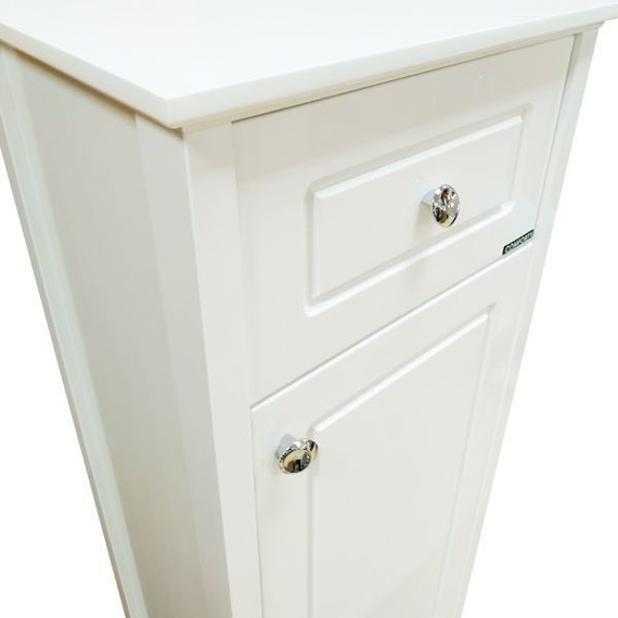 Пенал напольный Comforty Тбилиси 40 см, белый - фото 8