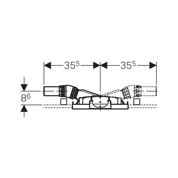 Инсталляция для трапа Geberit Duofix 111.580.00.1 (для встраиваемого в стену смесителя) - фото 4