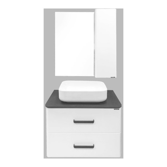 Зеркало-шкаф Comforty Амстердам 75 см, белый - фото 4