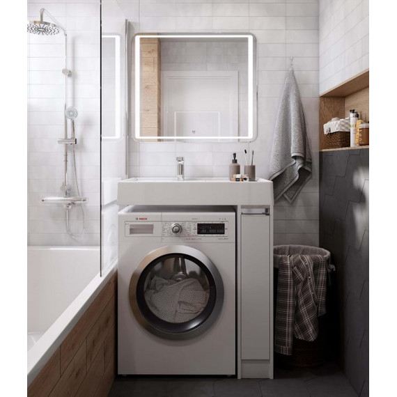 Раковина над стиральной машиной Акватон Рейн 80 см 1A72113KRW010 - фото 5