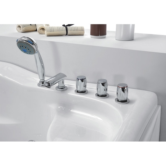 Ванна гидромассажная Gemy G9083 B 180x121 см L - фото 4