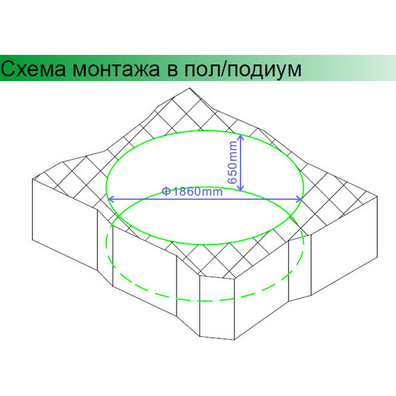Ванна гидромассажная Gemy G9090 K 190x190 см - фото 4