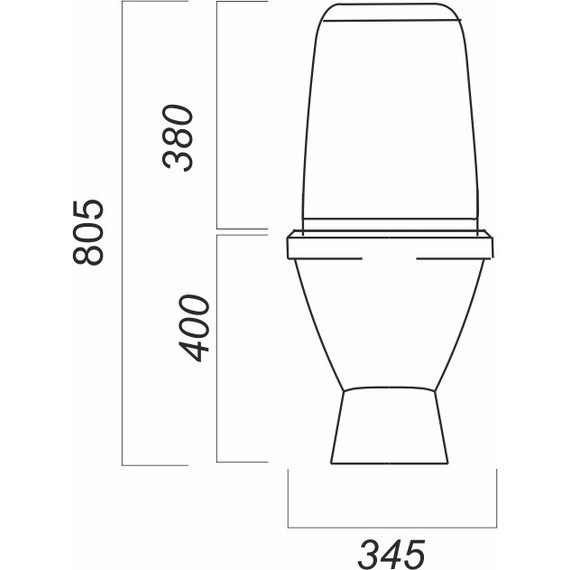 Унитаз-компакт Sanita Кама комфорт WC.CC/Kama/2-TM/WHT.G/S1 с крышкой - фото 5