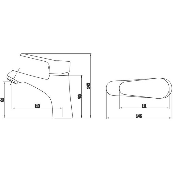 Смеситель для раковины BRAVAT ECO F1111147C - фото 2