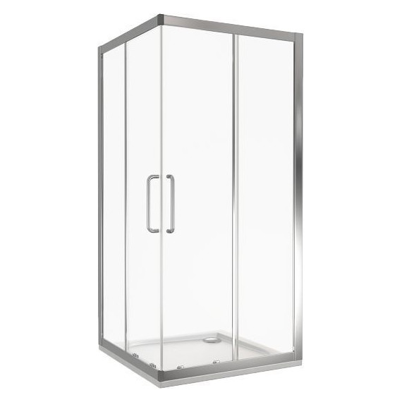 Душевое ограждение Bas Neo CR-90-C-CH 90х90 см, хром/прозрачное - фото 