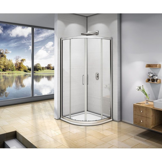 Душевое ограждение Bas Neo R-90-C-CH 90х90 см, хром/прозрачное - фото 2