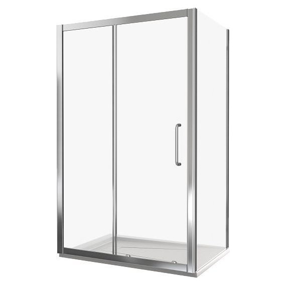 Душевое ограждение Bas Neo WTW-140-C-CH+SP-100-C-CH 140х100 см, хром/прозрачное - фото 