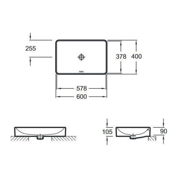 Раковина-чаша Jacob Delafon Vox 60 см EVF102-00 - фото 3