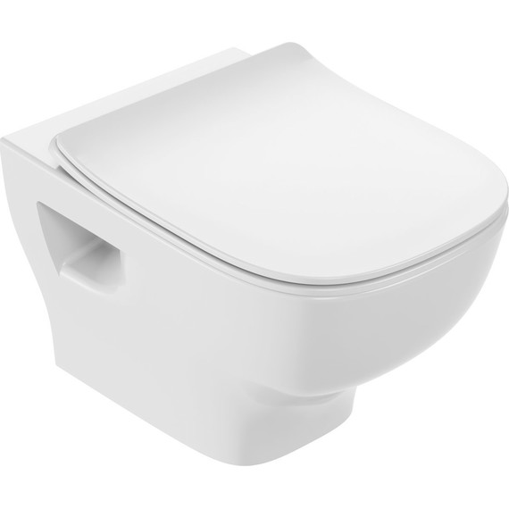 Унитаз подвесной безободковый Jacob Delafon Struktura EDF102-00 - фото 3