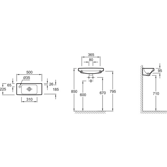 Тумба подвесная с раковиной Jacob Delafon Odeon Up 48 см EB863RU-J5, белый - фото 9