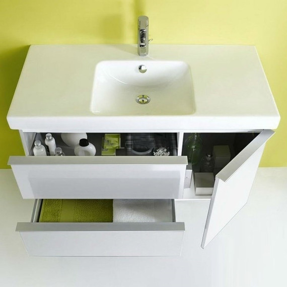 Тумба подвесная с раковиной Jacob Delafon Odeon Up 105 см EB891RU-J5, белый - фото 3