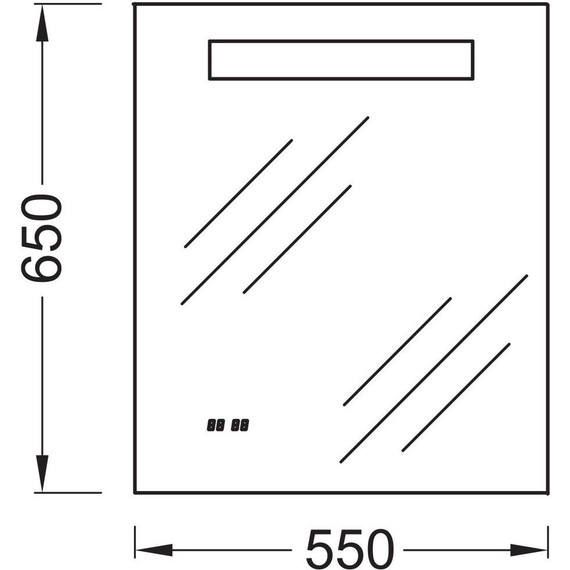 Зеркало Jacob Delafon Formilia Led 55 см EB1158-NF - фото 3