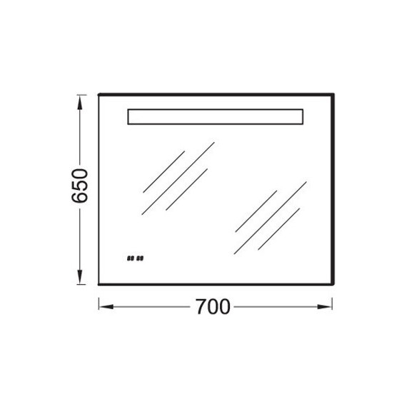 Зеркало Jacob Delafon Formilia Led 70 см EB1159-NF - фото 3