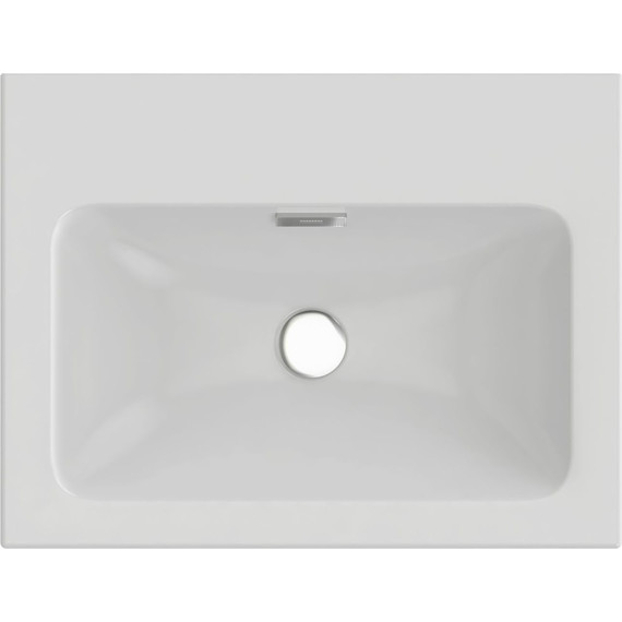 Тумба подвесная с раковиной Jacob Delafon Madeleine 60 см EB2052-J52, чёрный глянцевый - фото 6